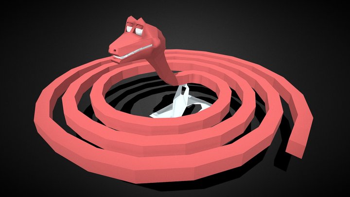 Coil and snake 3D Model