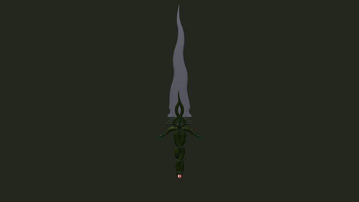 [XYZ School] HW - Details: Ritual Knife 3D Model