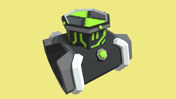 Low Poly Original Series Omnitrix - Ben 10 3D Model