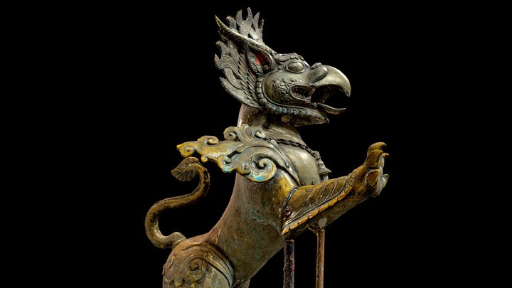 Griffin w/ 3 LOD - Nepal Heritage 3D Model