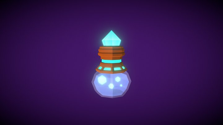 Magic glowing potion 3D Model