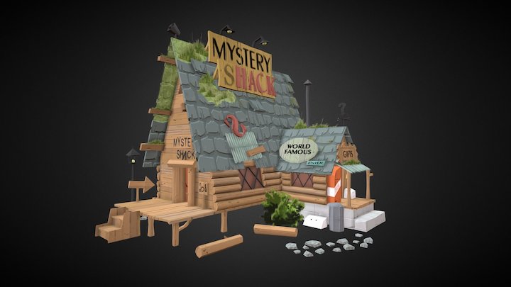 Mystery shack - Gravity Falls 3D Model