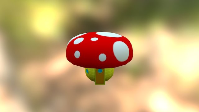 Mushroom House 3D Model
