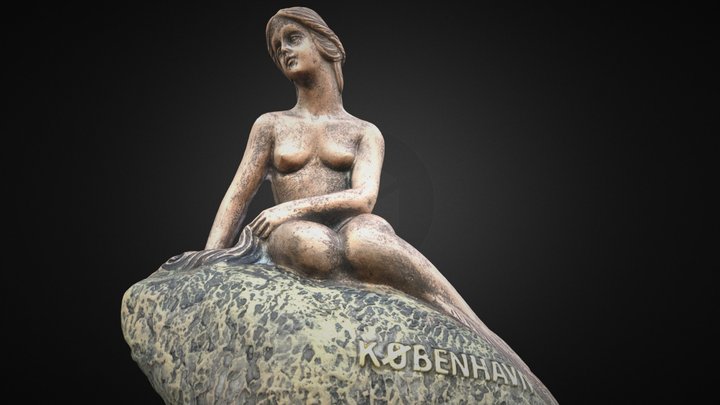 Den Lille Havfrue - Copenaghen 3D Model