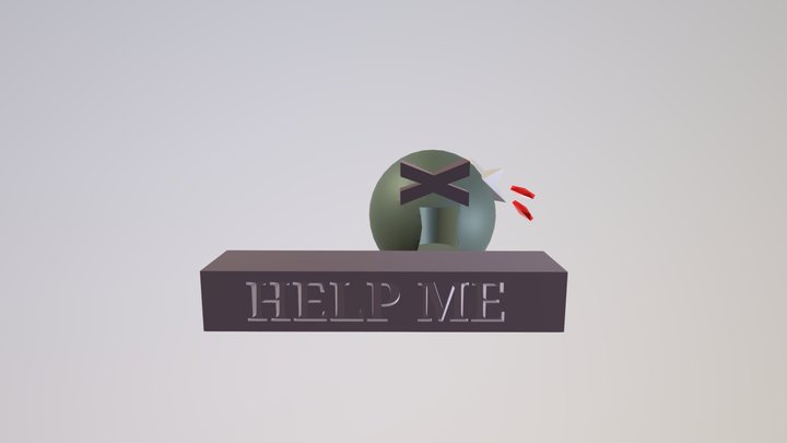 Help Me Head Rough Draft 3D Model