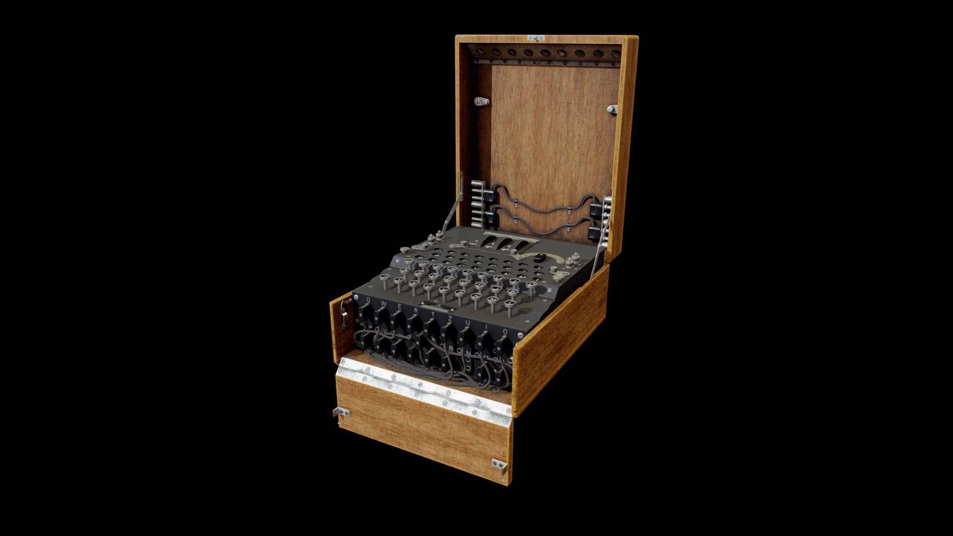 Enigma Machine - Download Free 3D model by ASHISH (@Ashish0096) [30b85c0] - Sketchfab