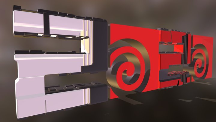 2020 Celebrate with Houdini 3D Model