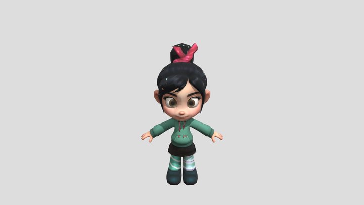 Vanellope from Wreck-It Ralph 3D Model