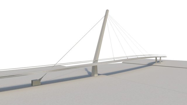 Passerelle - Canal de la Deûle 3D Model
