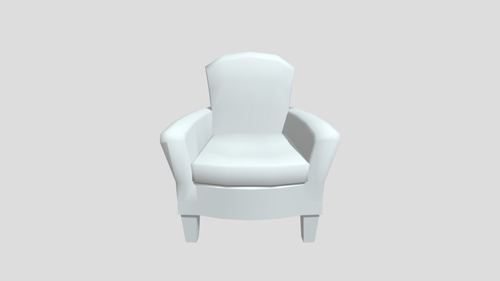 Old Leather Chair 3D Model