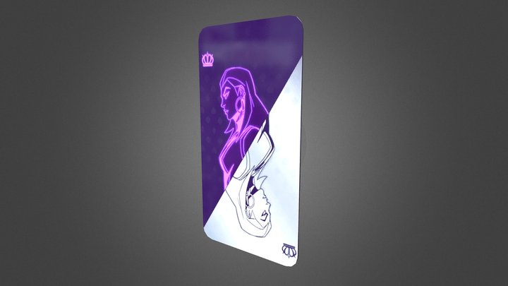 Reyna Metal Ace Card 3D Model