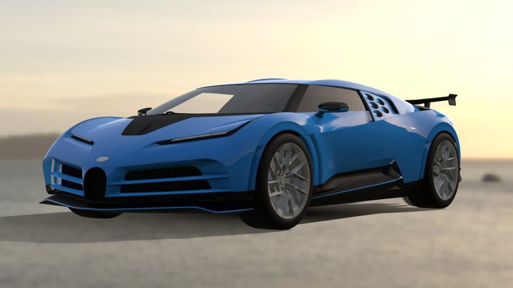 Bugatti Centodieci 3D Model