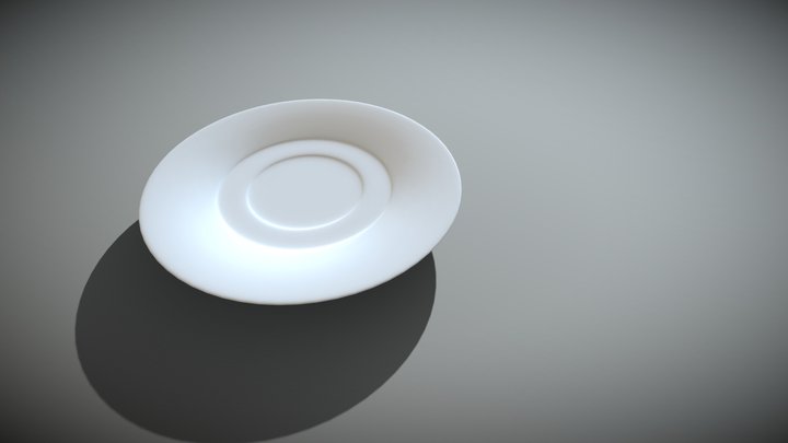 Modelling a Saucer (High Poly) 3D Model
