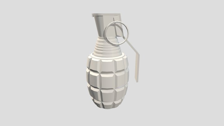 F1 Grenade WIP(Low-Res Stage 3D Model