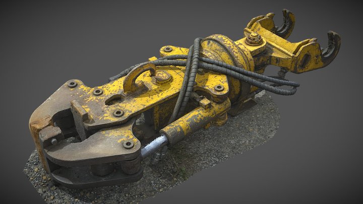 Excavator Hydraulic Shear Attachment II. – Free 3D Model STL