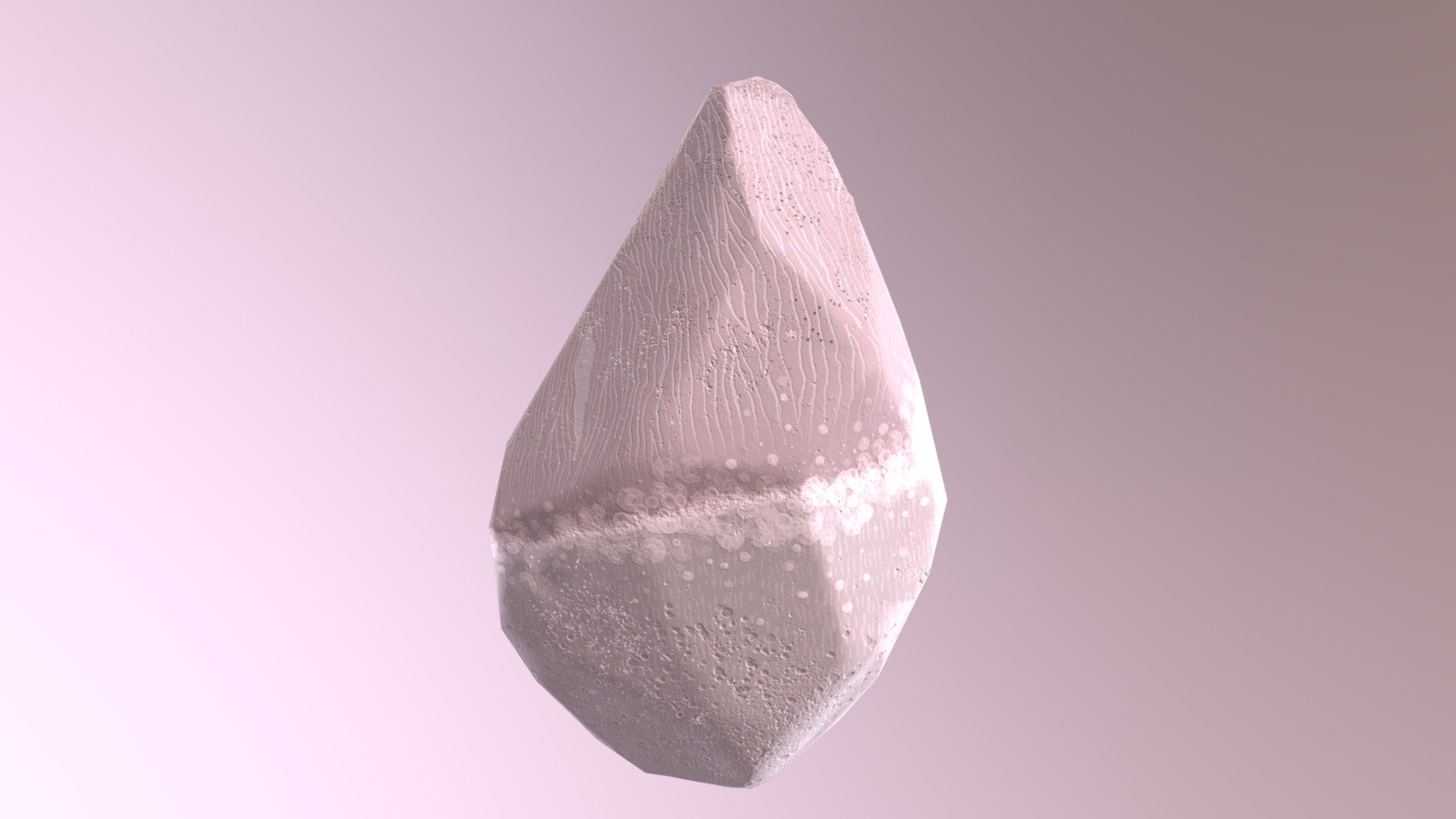 Low Poly Rock illustrated — Sketchfab embed 3D viewer
