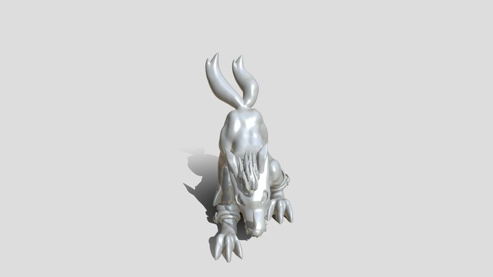 Adult Digimon OC : Gamarumon 3D Model