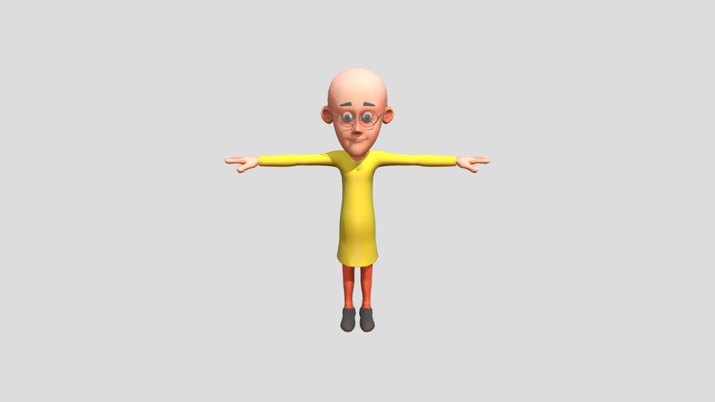 Motu Patlu - A 3D Model Collection By Adnaneditor0786 - Sketchfab