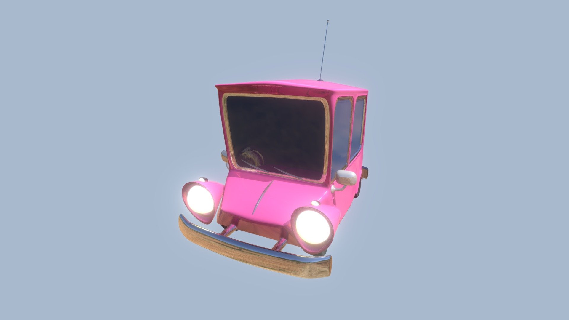 Stylized pink car - 3D model by Yasmin Matos (@YasminDigitalArt ...