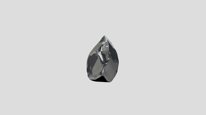 Papaya sliced piece. 3D Model