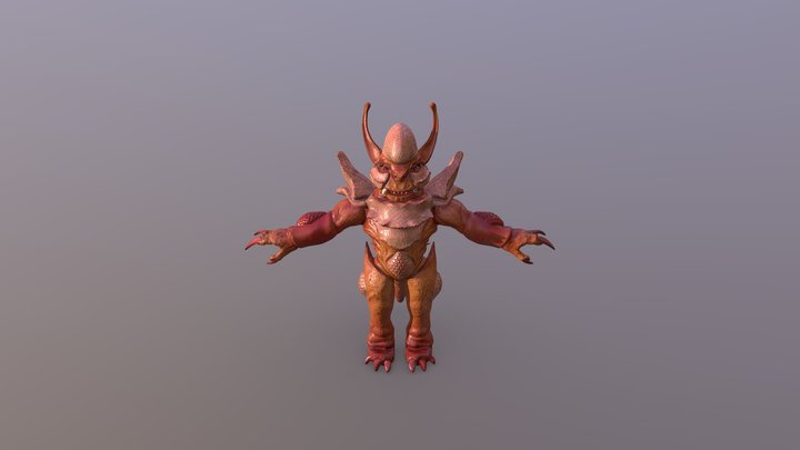Creature Pose T 3D Model