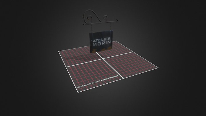 Sign Prop CityScene 3D Model