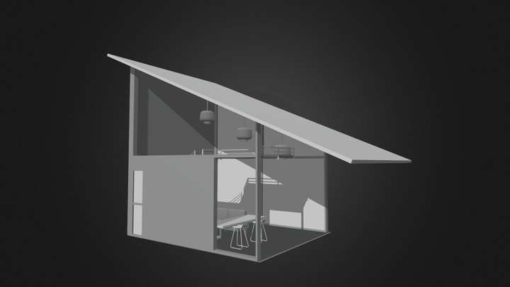 Completed Living Room 3D Model