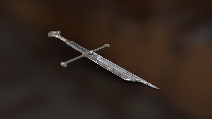 Broken Aragorn's Sword 3D Model