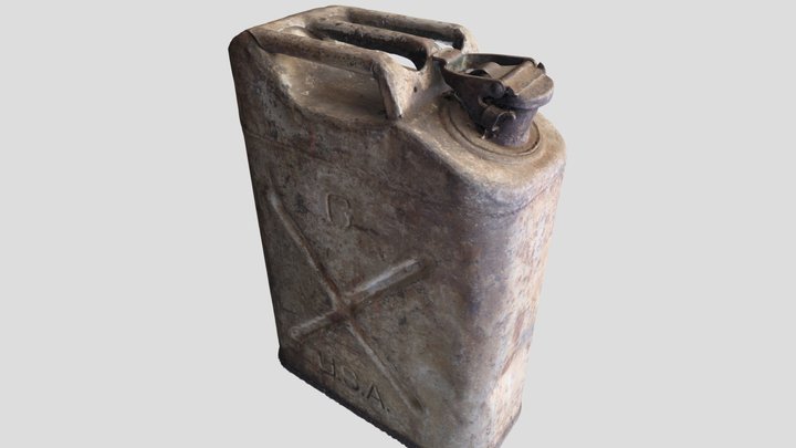 Metal Jerrycan 3D Model