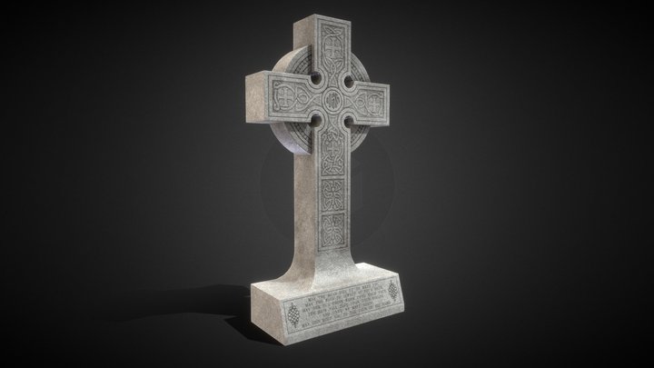 Celtic Cross 3D Model