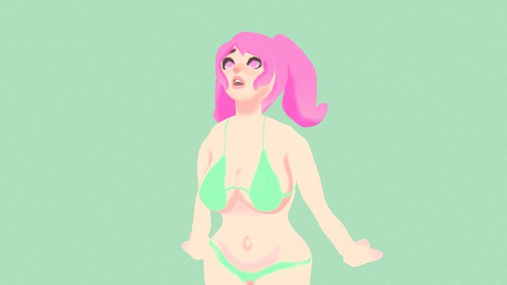 Bakini girl oc 2 3D Model