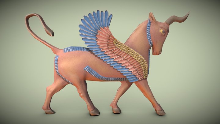 Persian Winged Bull - Persepolis Carvings – Modèle 3D gratuit STL
