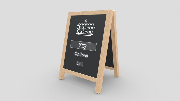 Chalkboard 3D Model