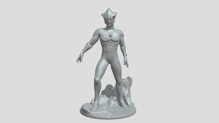 Ultraman Melos Print Ready 3D Model