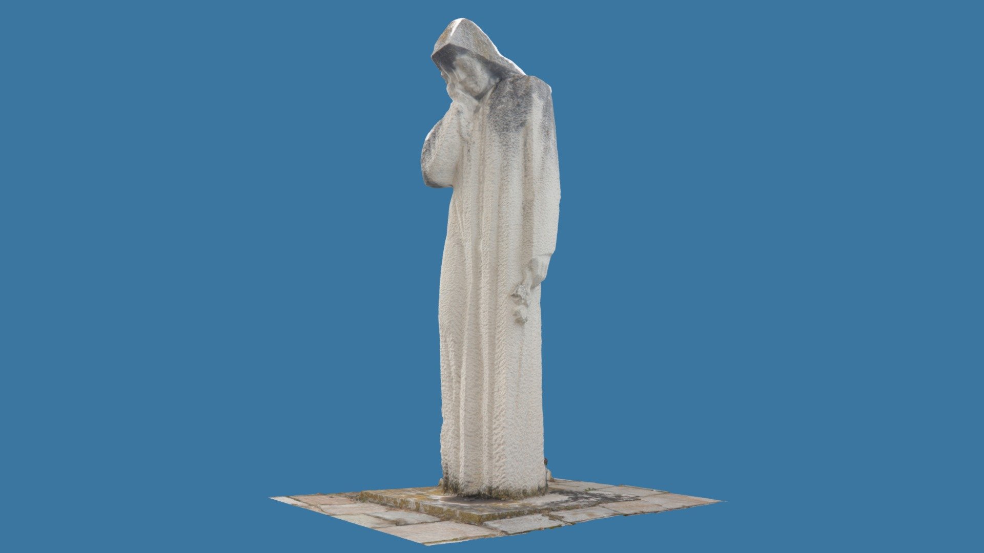 Mourning lady statue