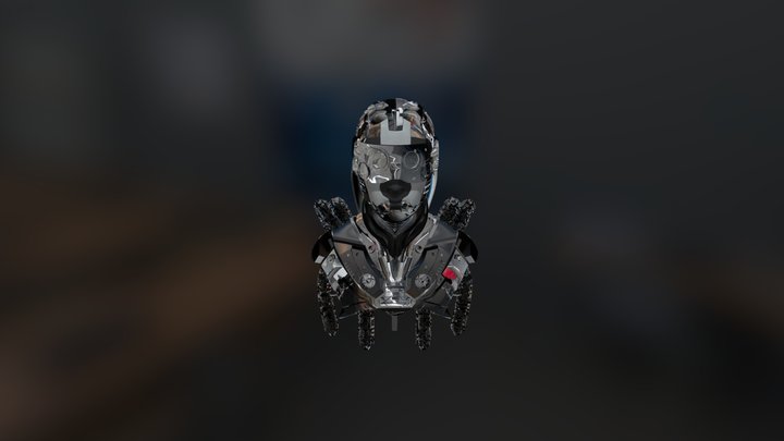 Sci Fi Head 3D Model