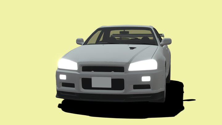 TOON Japan : Nissan Skyline R34 3D Model