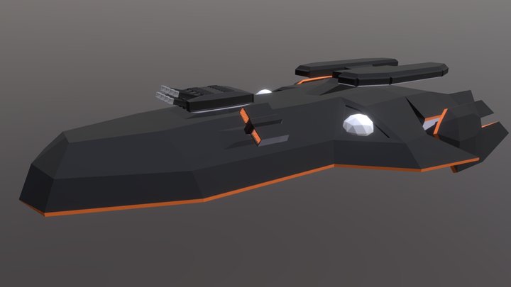 Frigate 3D Model