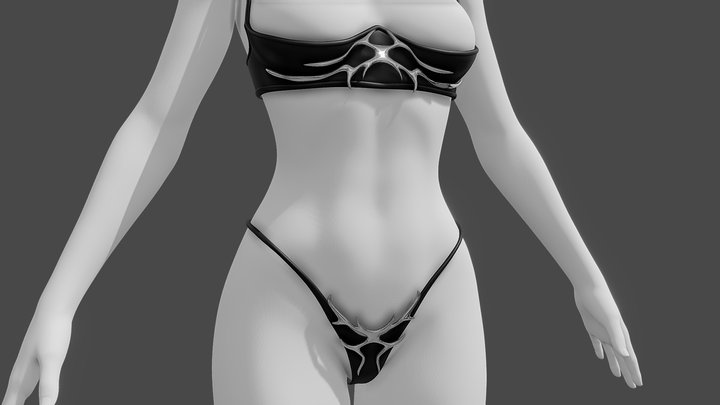 Lingerie 3D models Sketchfab