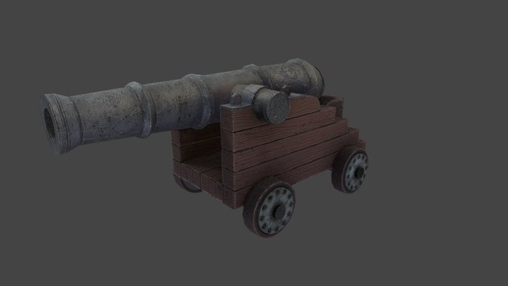 Cannon Baked 3D Model
