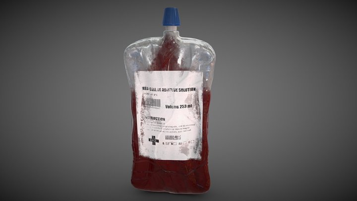 Blood bag 3D Model