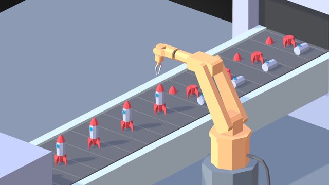 Toy Assembly Line 3D Model