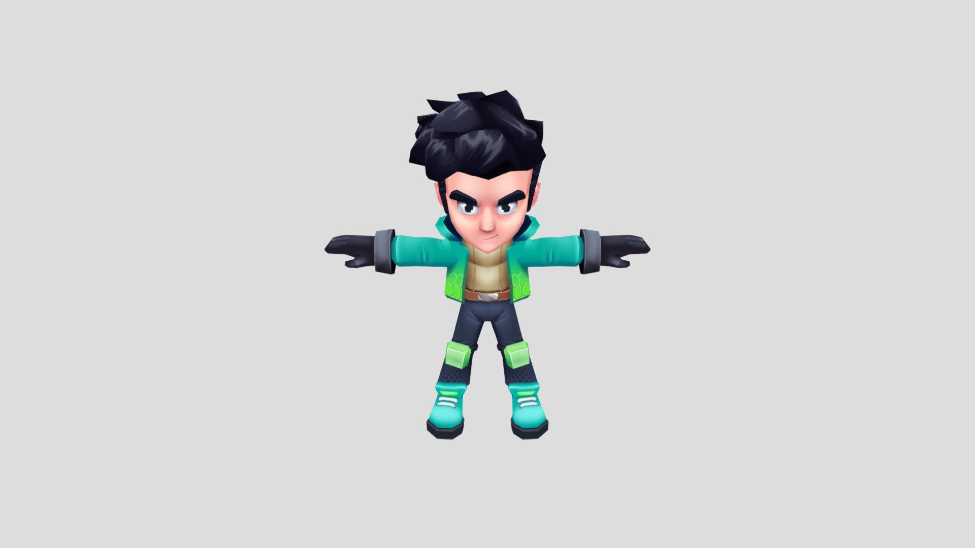Hero of a mobile game i worked on - 3D model by nilbrok [30c619f ...
