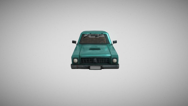 Car 2 Hello Neighbor 2 style 3D Model