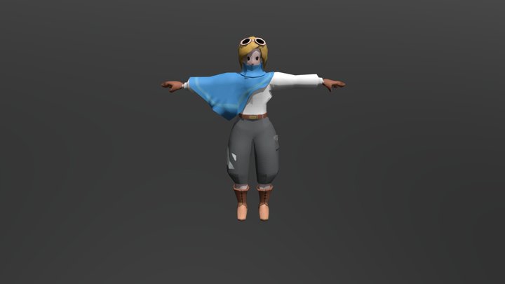 Character_Woman_Adventure 3D Model