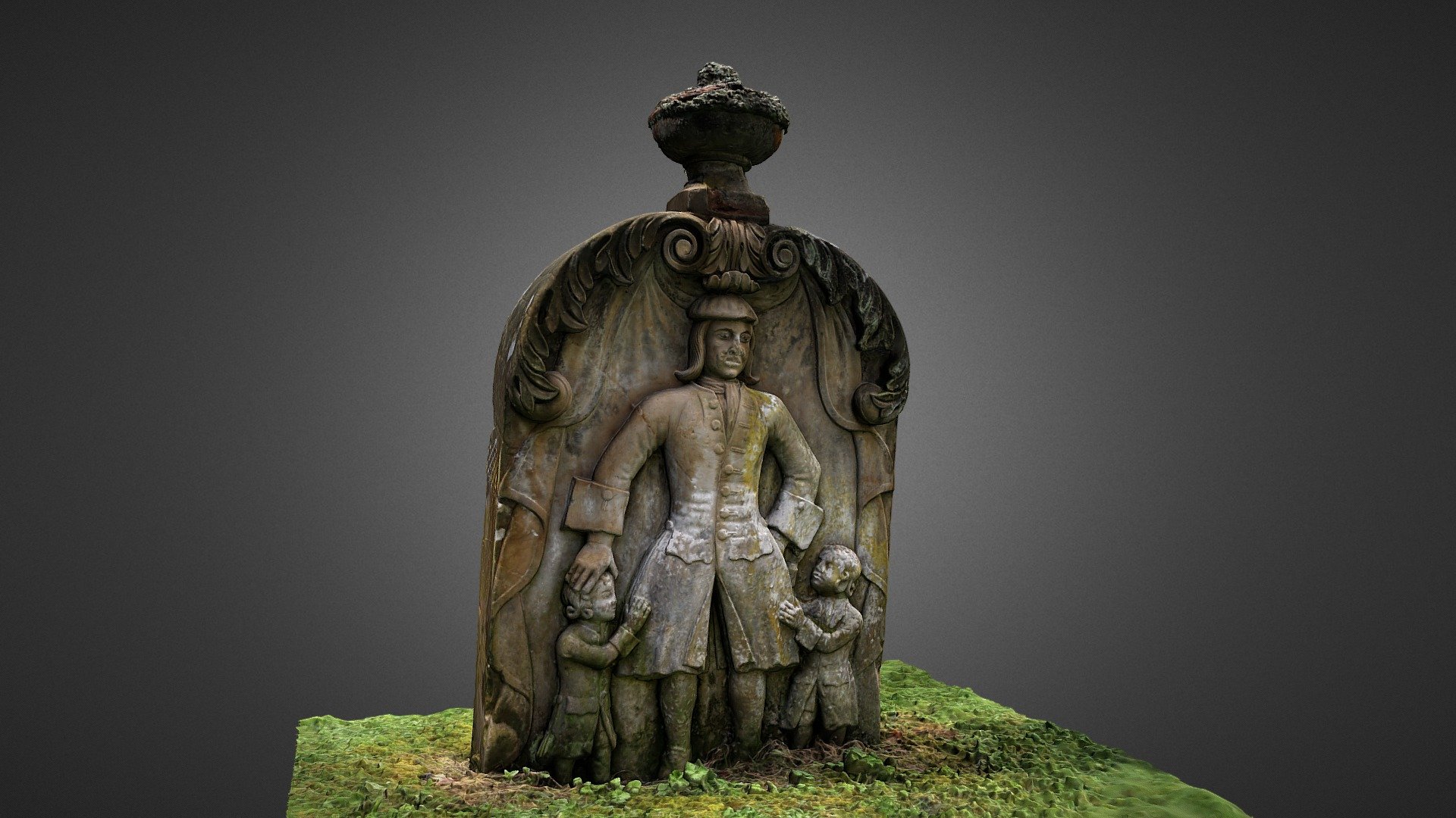 1742 gravestone, Temple, Midlothian, Scotland