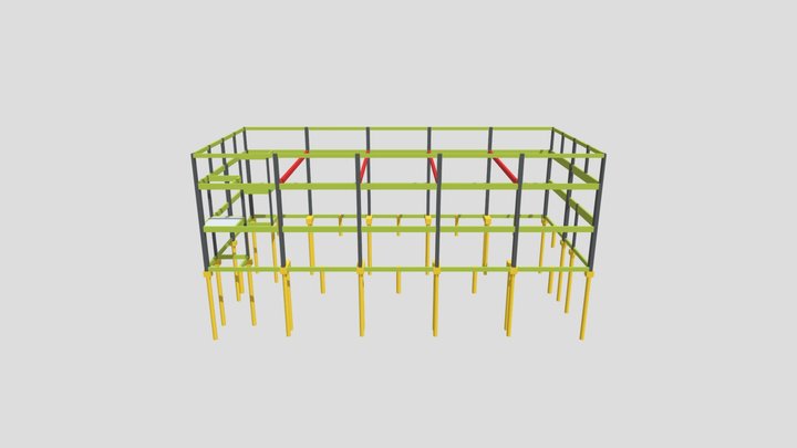 Modelagem 3D Barracão Setti 3D Model