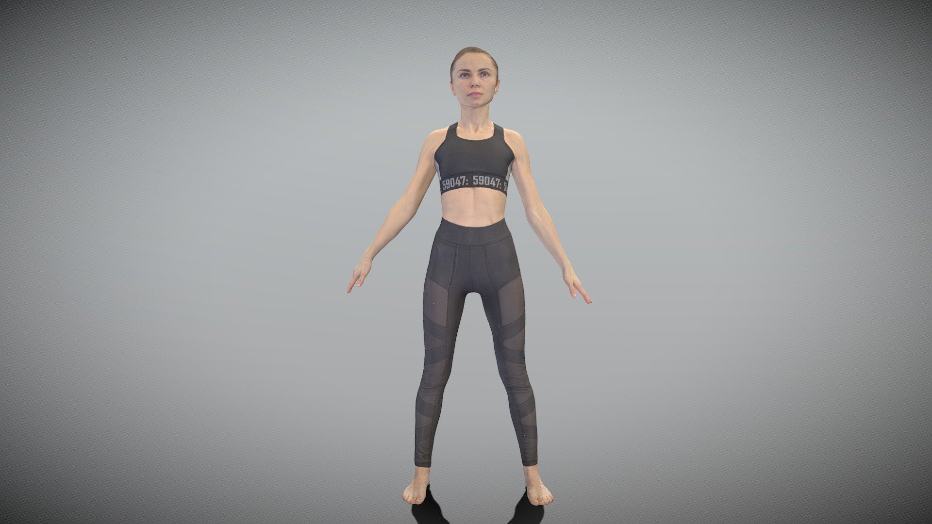 Fitness woman ready for animation 322 - Buy Royalty Free 3D model by ...