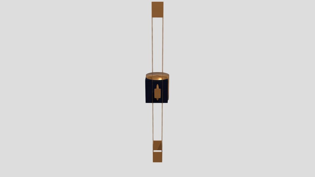 Brass Navy Blue Dressing Table