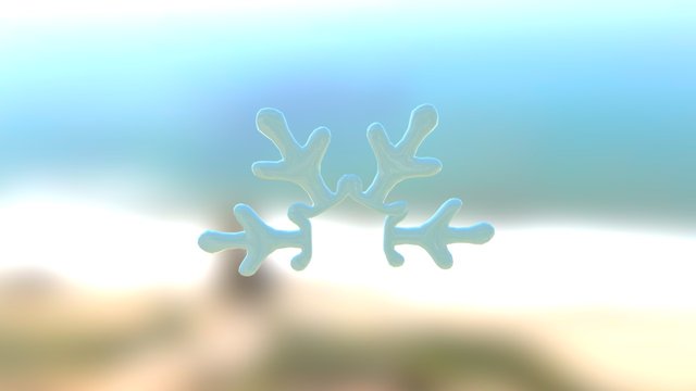 Snow Arch Textured 3D Model